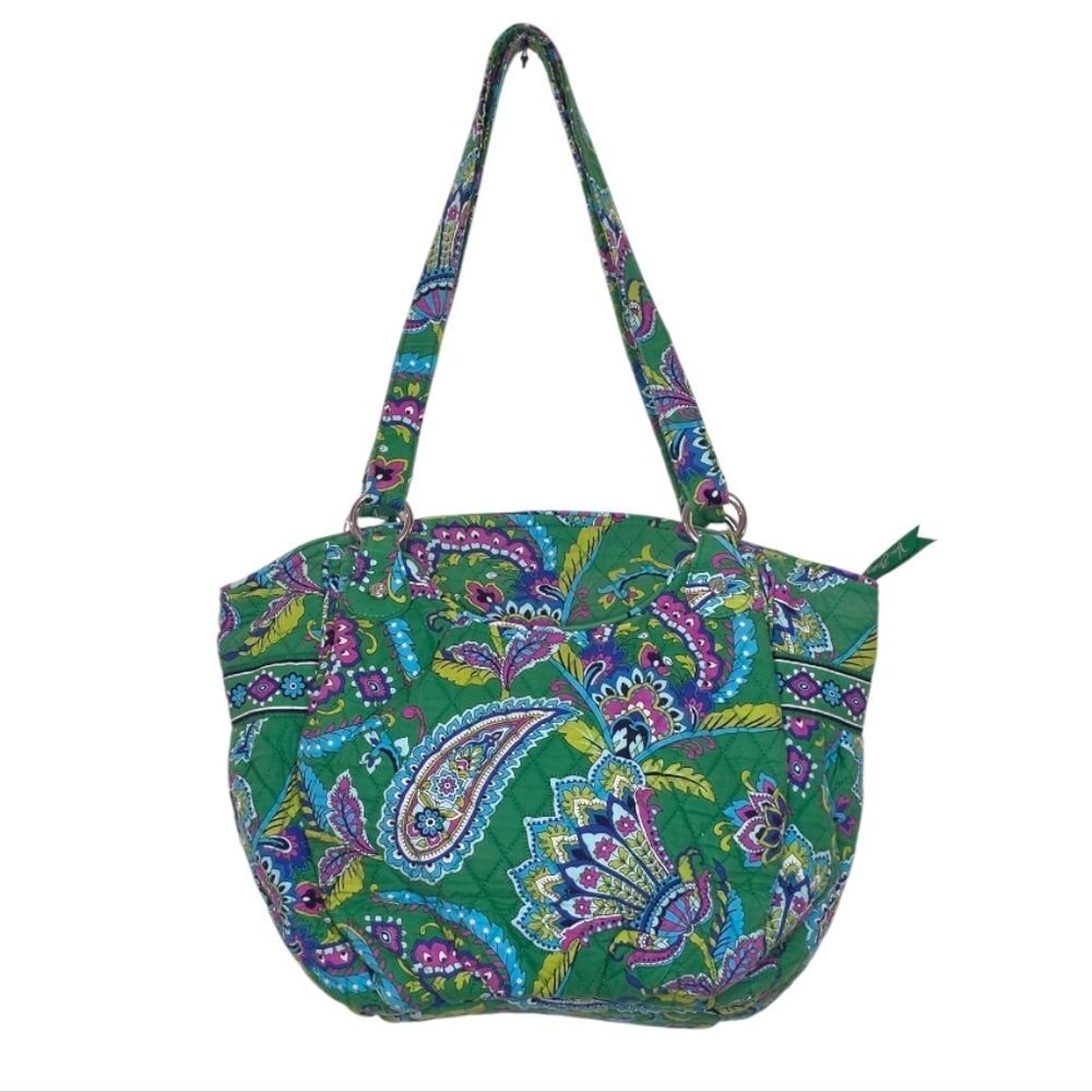 Vera Bradley Glenna Emerald Paisley Shoulder Bag